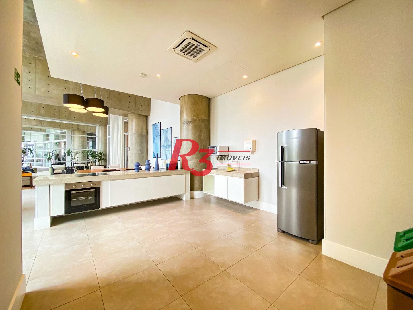 Apartamento com 1 dormitório para alugar, 50 m² por R$ 6.500,00/mês - Pompéia - Santos/SP