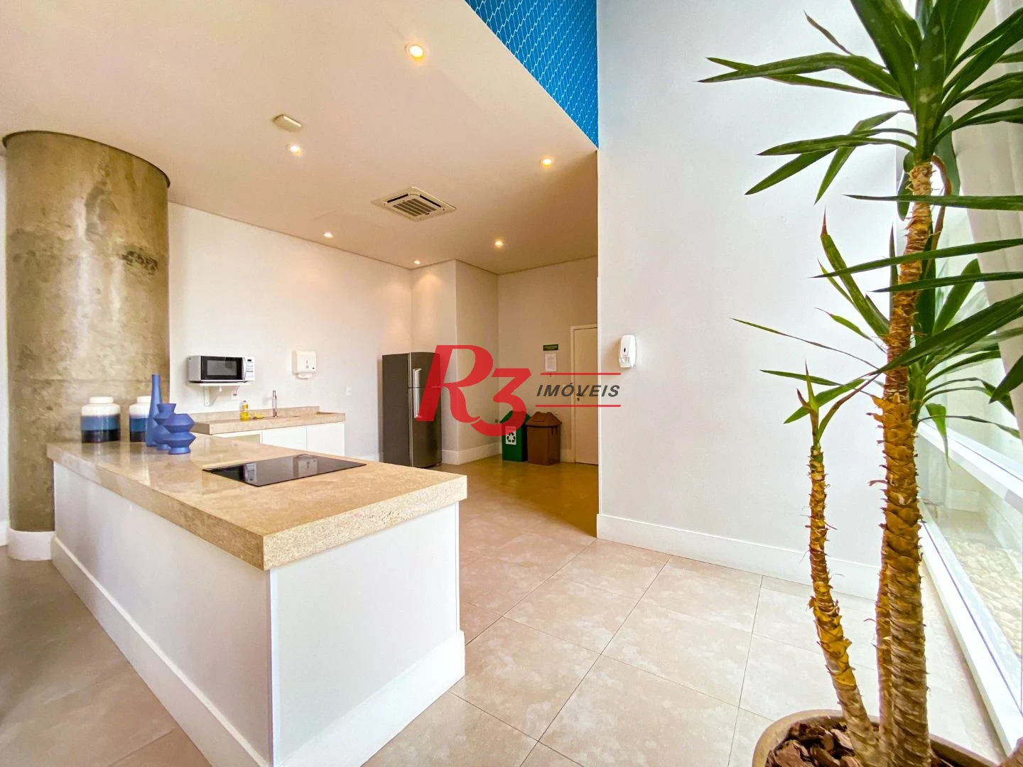Apartamento com 1 dormitório para alugar, 50 m² por R$ 6.500,00/mês - Pompéia - Santos/SP
