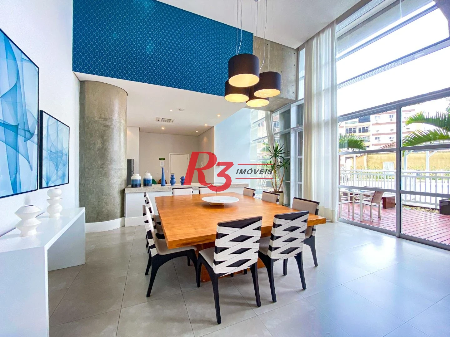 Apartamento com 1 dormitório para alugar, 50 m² por R$ 6.500,00/mês - Pompéia - Santos/SP