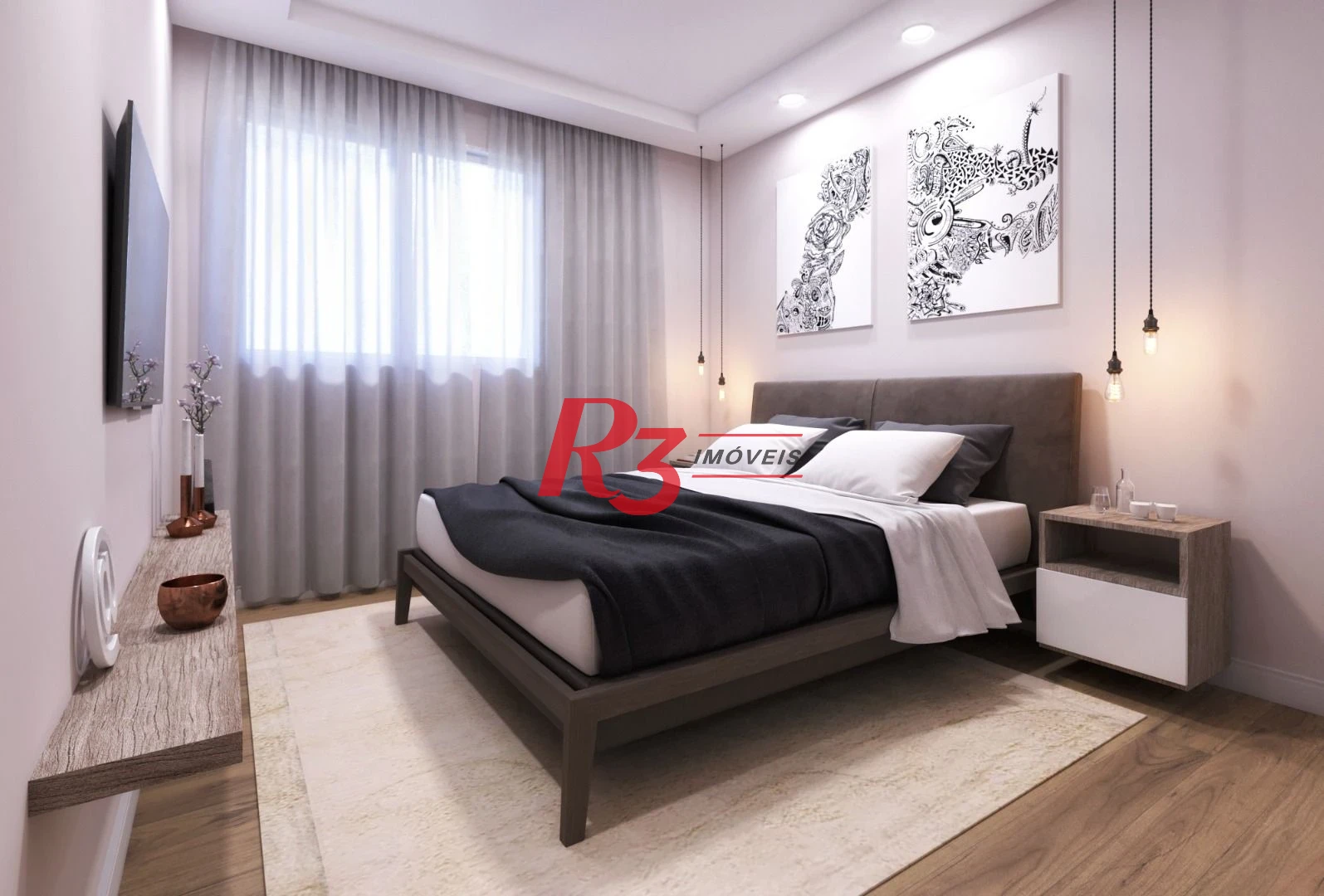 Apartamento à venda, 55 m² por R$ 690.000,00 - Vila Matias - Santos/SP