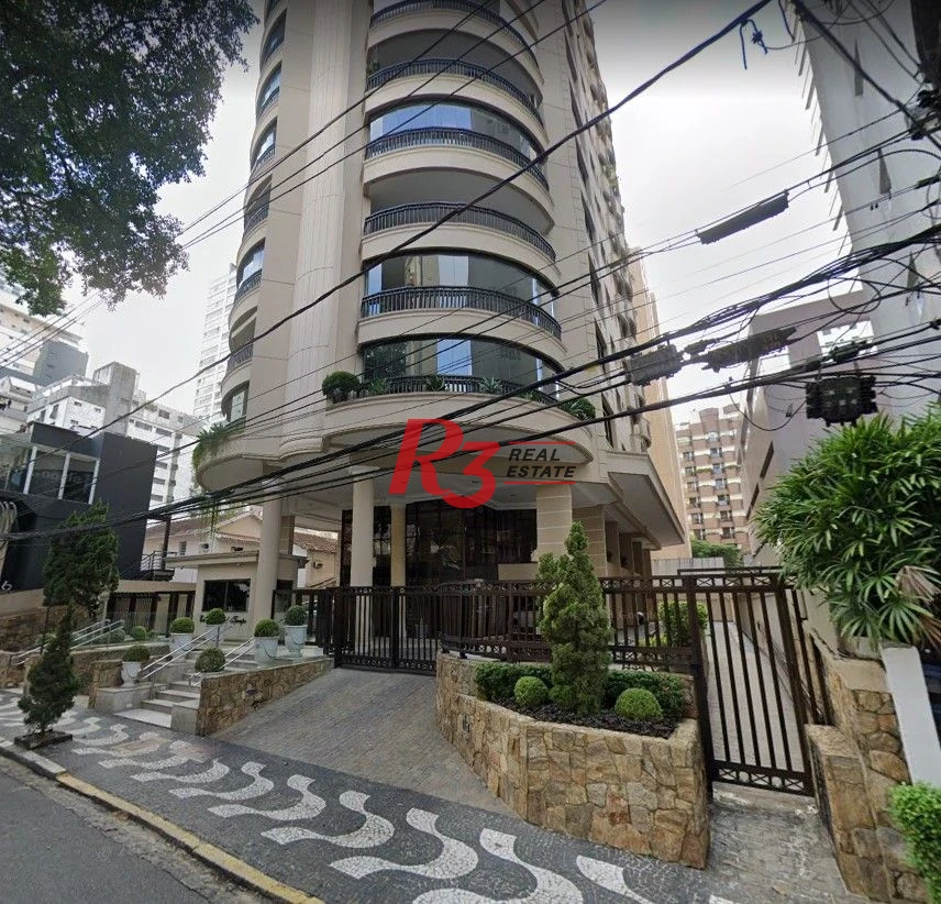 Apartamento com 3 dormitórios à venda, 209 m² por R$ 2.500.000,00 - Boqueirão - Santos/SP