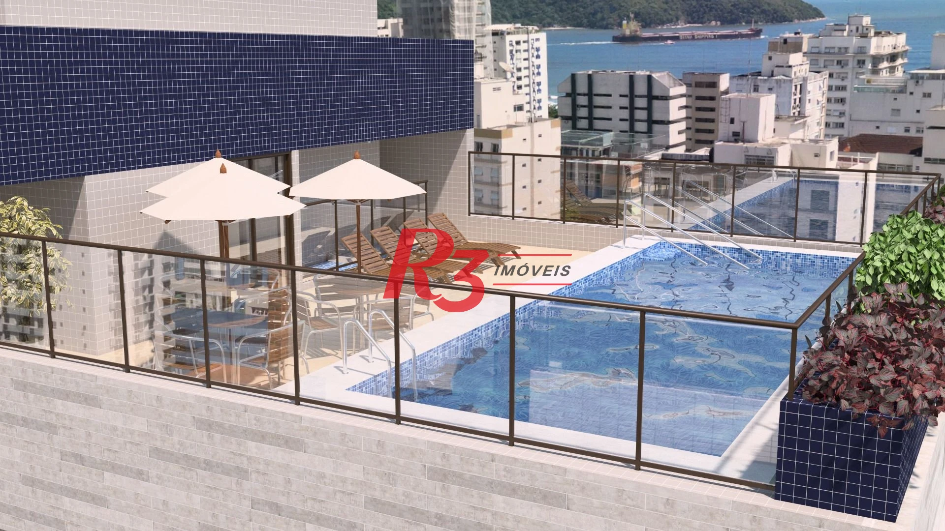 Apartamento à venda, 77 m² por R$ 1.350.000,00 - Aparecida - Santos/SP