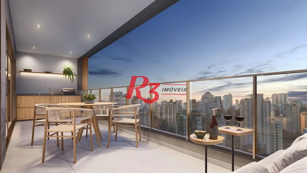 Apartamento Garden com 1 dormitório à venda, 89 m² por R$ 850.000,00 - Ponta da Praia - Santos/SP