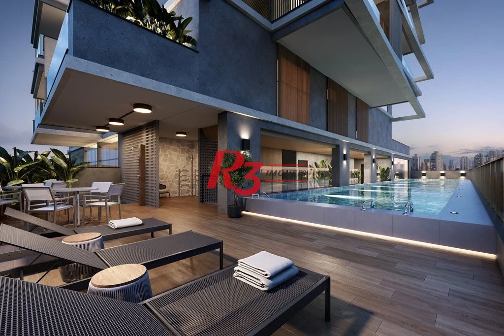 Apartamento Garden com 1 dormitório à venda, 89 m² por R$ 850.000,00 - Ponta da Praia - Santos/SP
