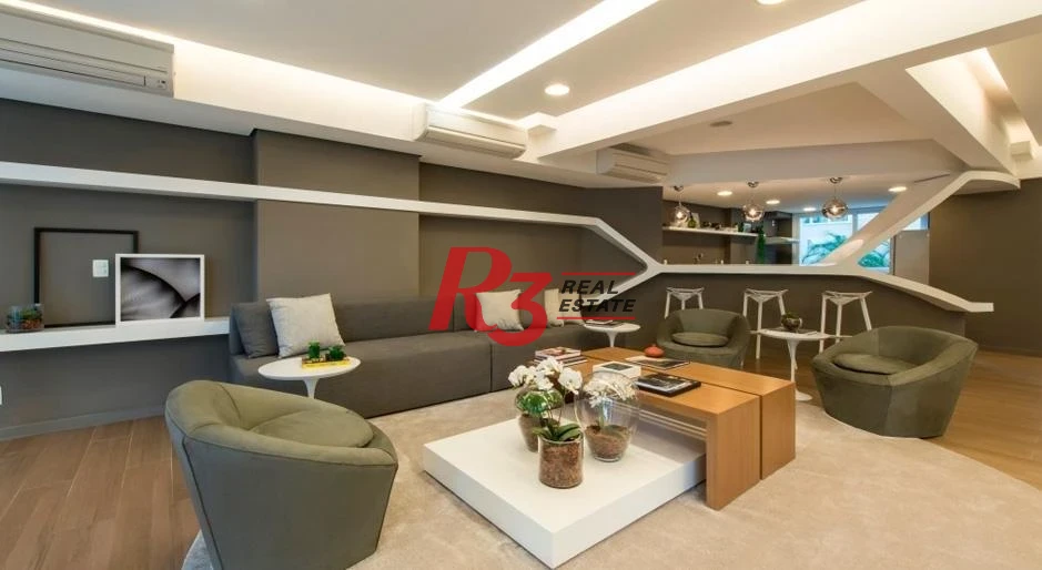 Apartamento Duplex com 2 dormitórios para alugar, 121 m² por R$ 12.000,01/mês - Gonzaga - Santos/SP