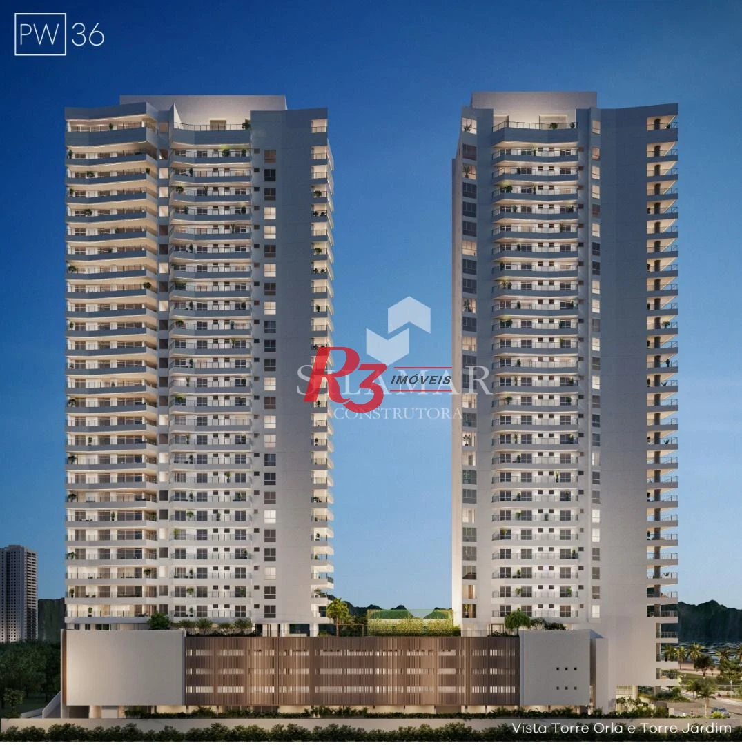 Apartamento com 3 dormitórios à venda, 224 m² por R$ 4.500.000,00 - Gonzaga - Santos/SP