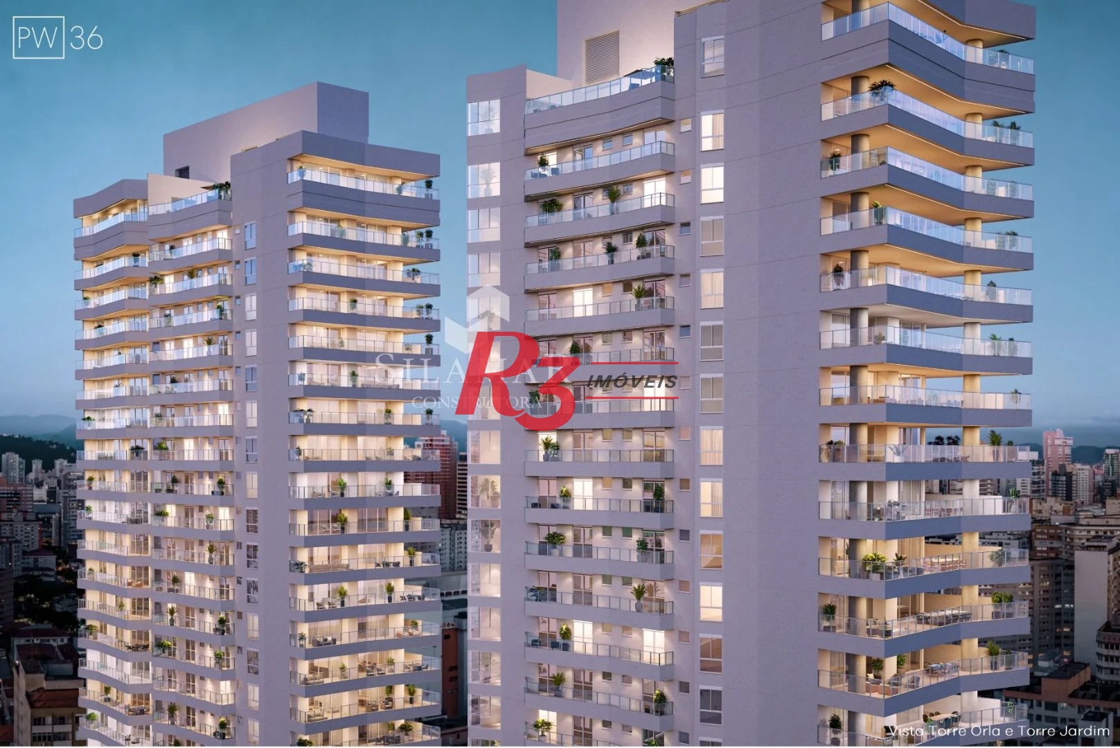 Apartamento com 3 dormitórios à venda, 224 m² por R$ 4.500.000,00 - Gonzaga - Santos/SP