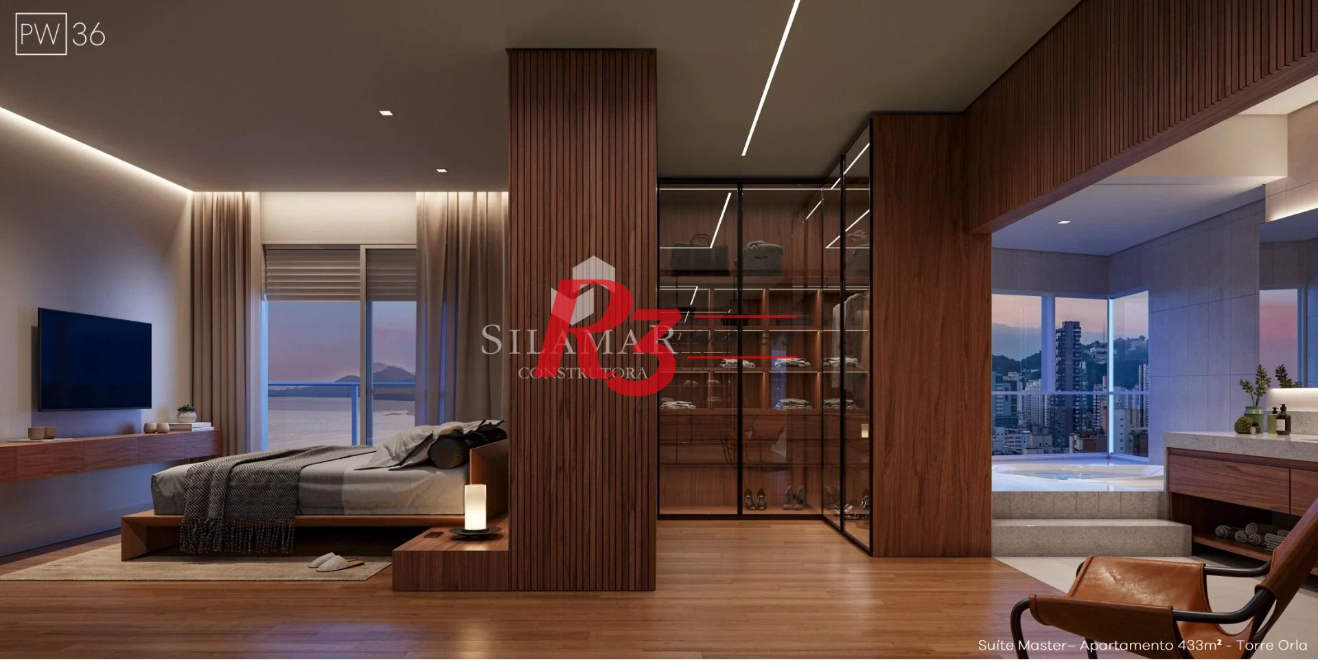 Apartamento com 3 dormitórios à venda, 224 m² por R$ 4.500.000,00 - Gonzaga - Santos/SP