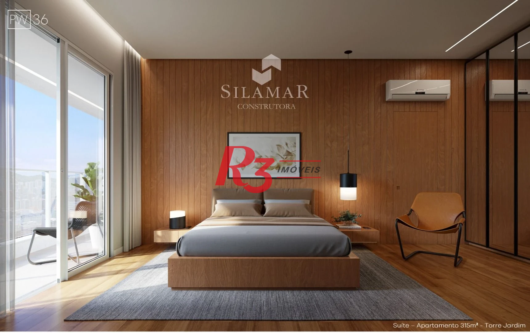 Apartamento com 3 dormitórios à venda, 224 m² por R$ 4.500.000,00 - Gonzaga - Santos/SP