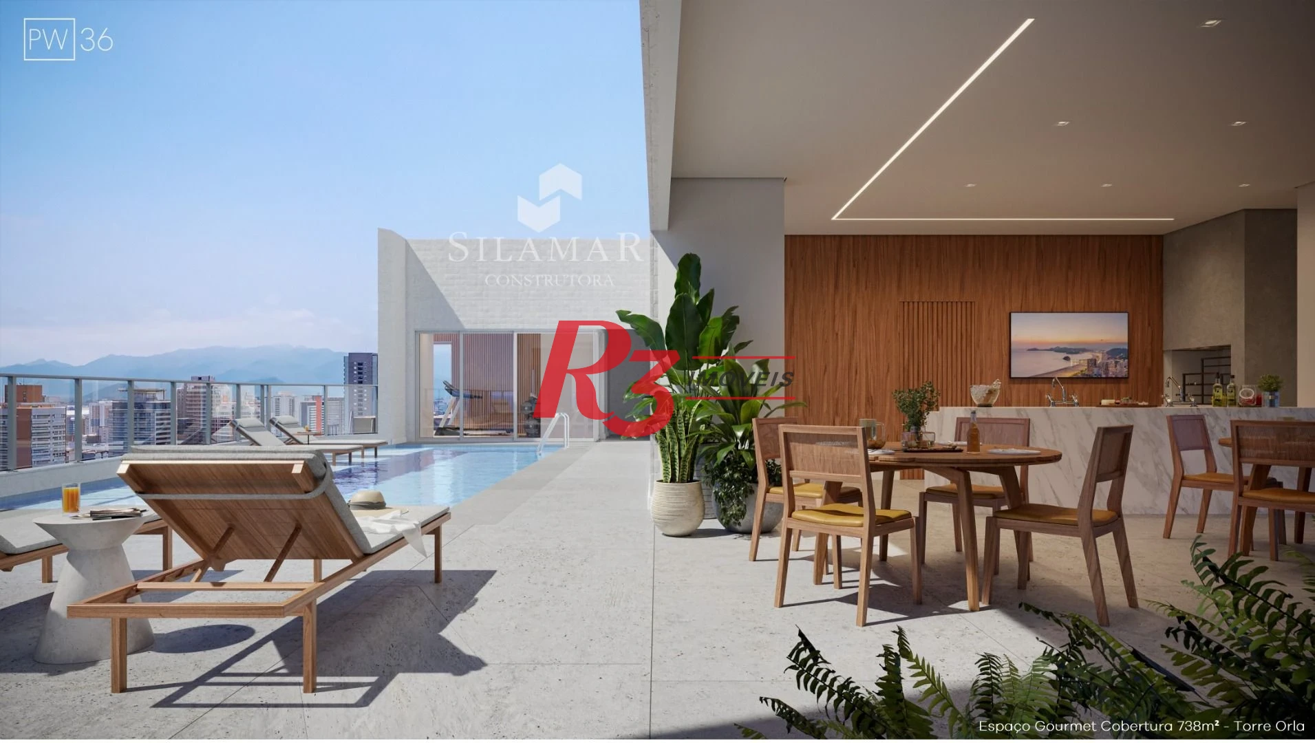 Apartamento com 3 dormitórios à venda, 224 m² por R$ 4.500.000,00 - Gonzaga - Santos/SP