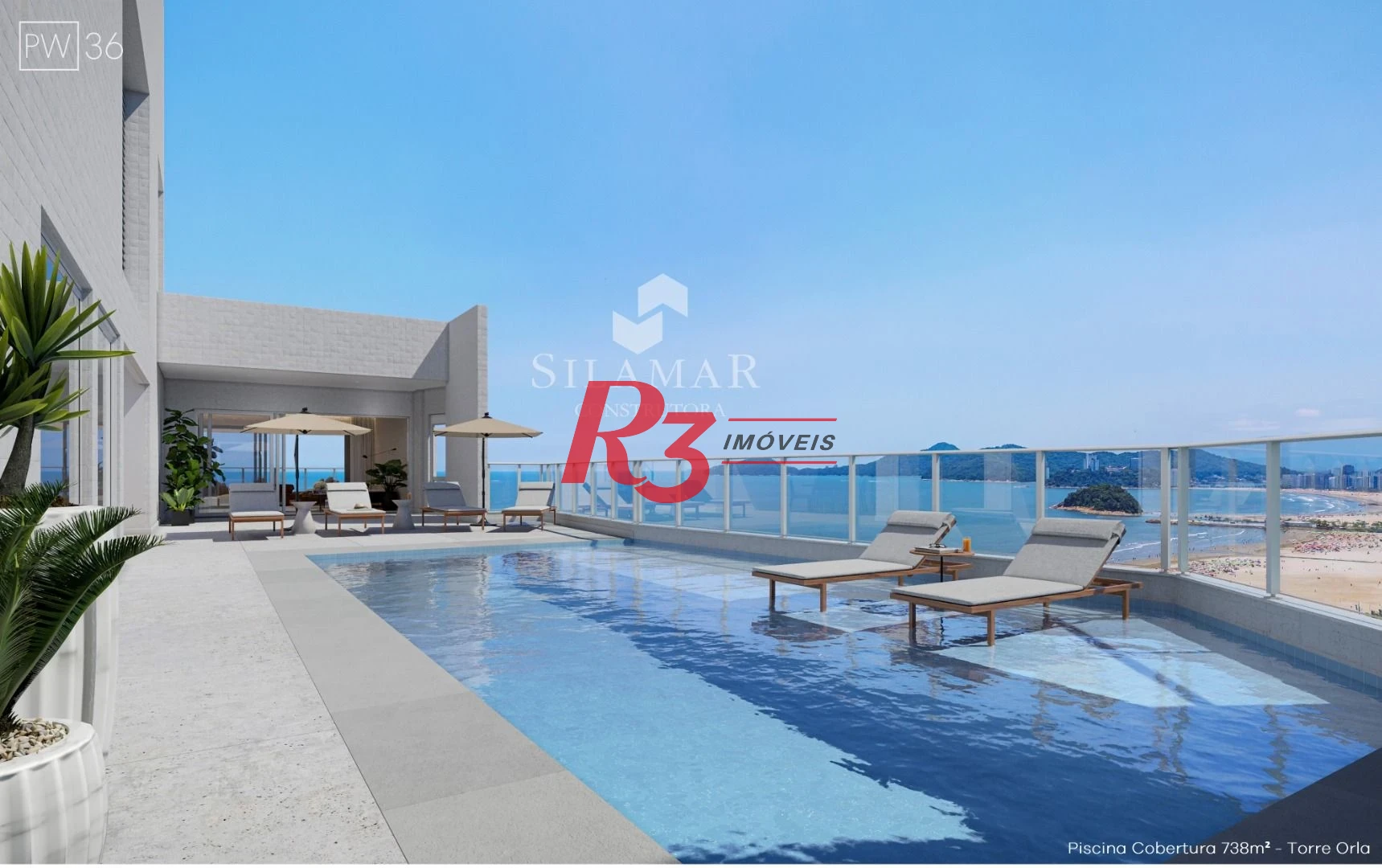 Apartamento com 3 dormitórios à venda, 224 m² por R$ 4.500.000,00 - Gonzaga - Santos/SP