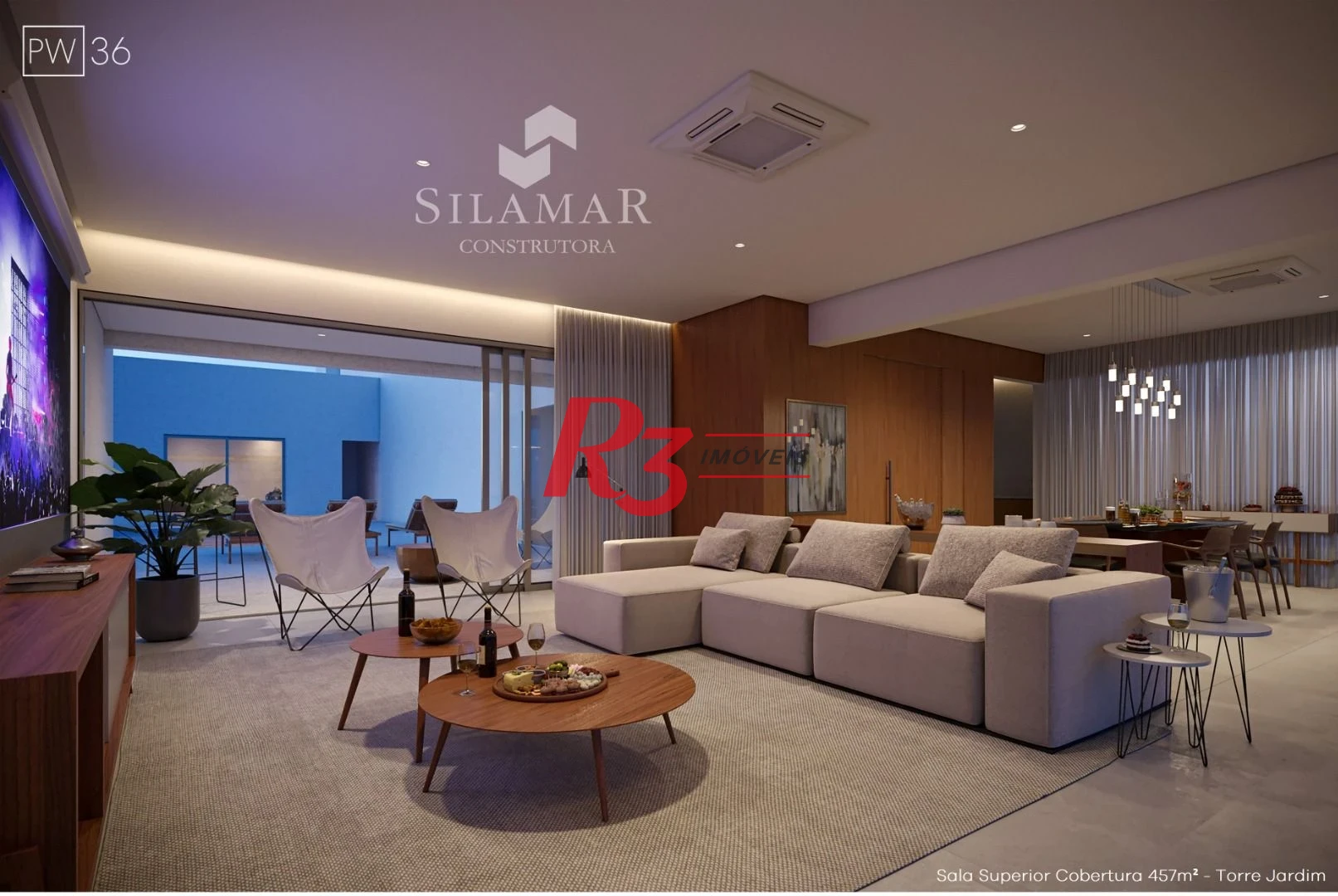 Apartamento com 3 dormitórios à venda, 224 m² por R$ 4.500.000,00 - Gonzaga - Santos/SP