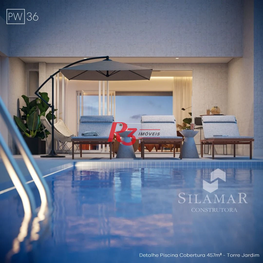 Apartamento com 3 dormitórios à venda, 224 m² por R$ 4.500.000,00 - Gonzaga - Santos/SP