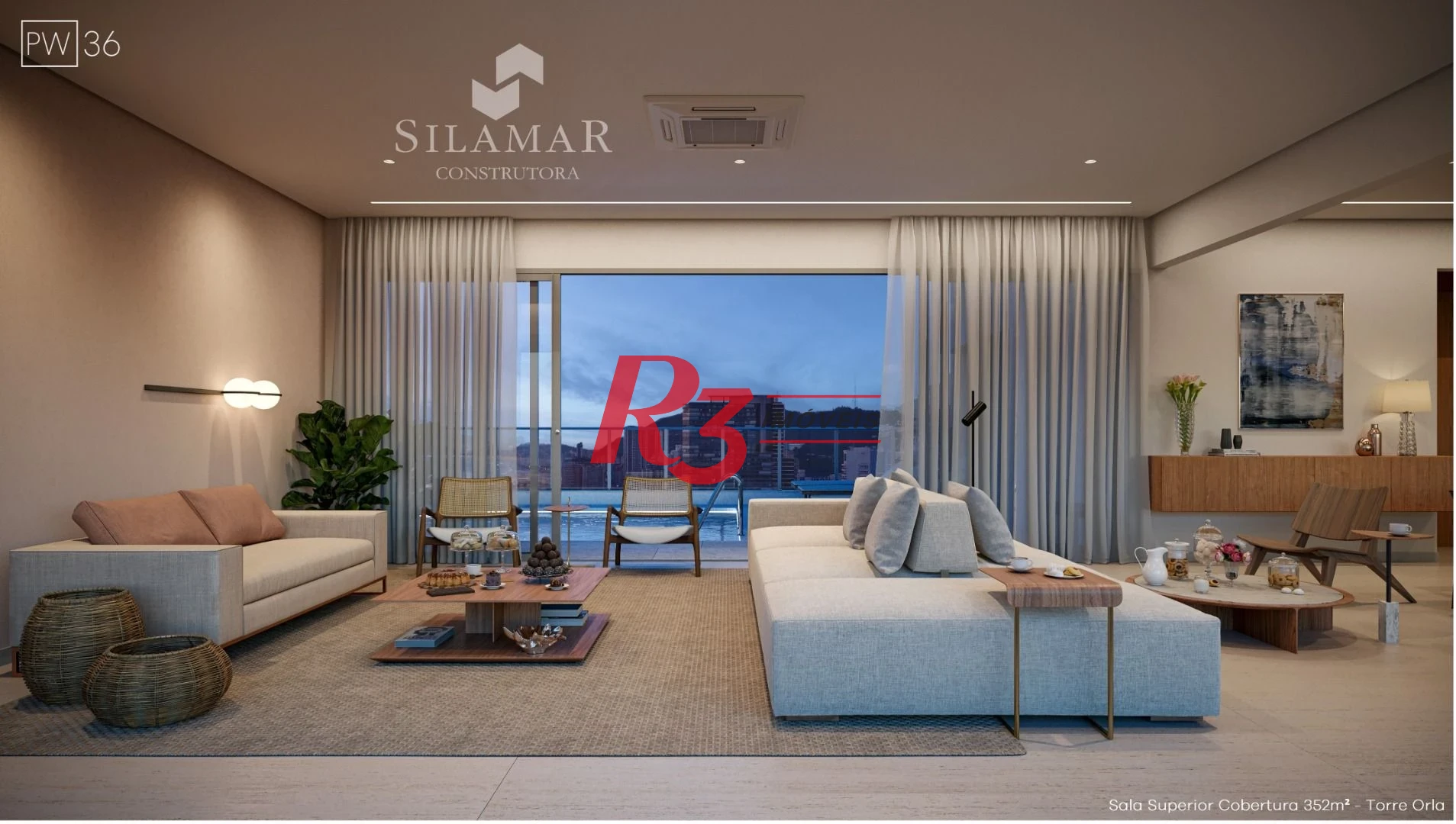Apartamento com 3 dormitórios à venda, 224 m² por R$ 4.500.000,00 - Gonzaga - Santos/SP