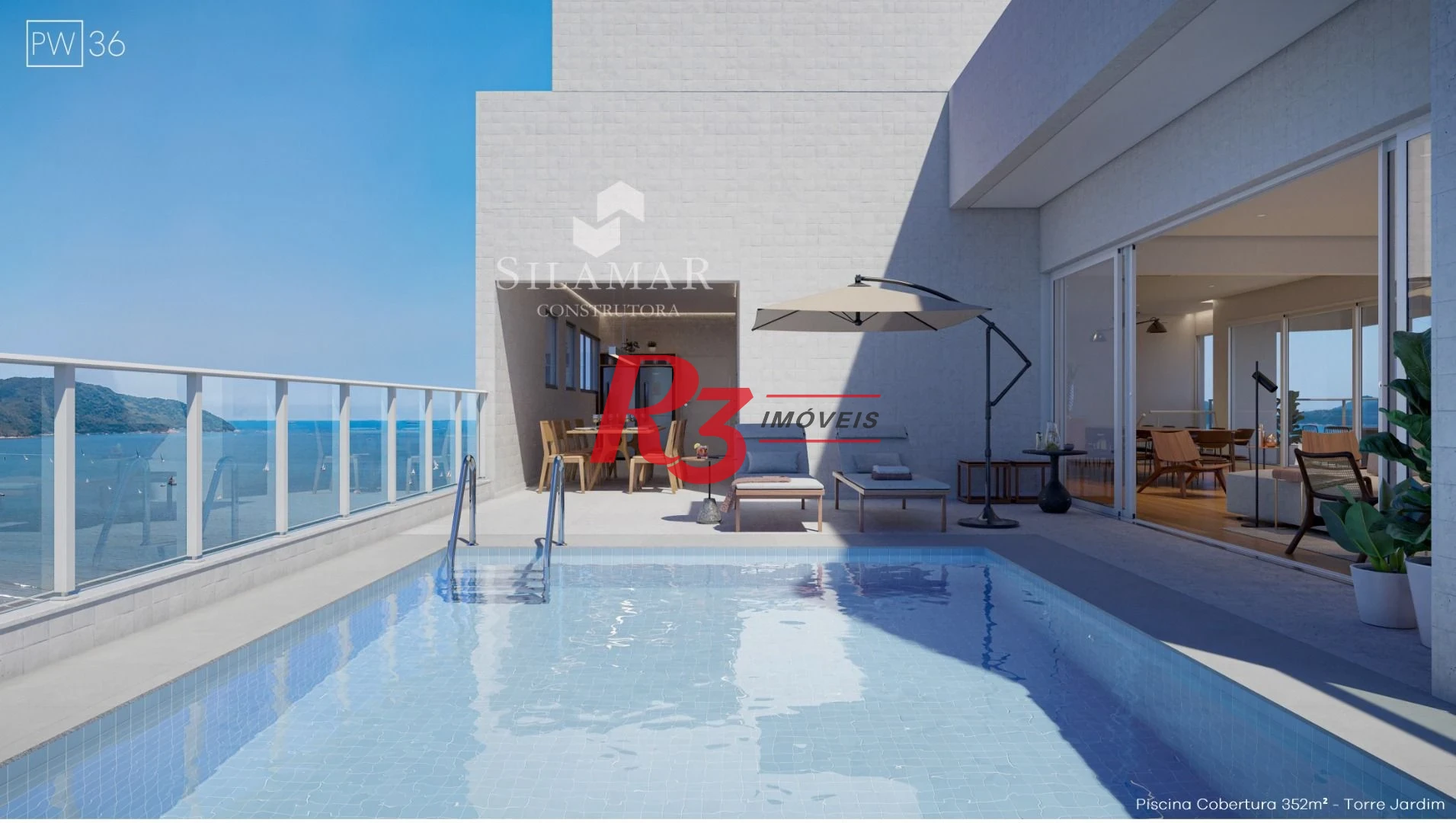 Apartamento com 3 dormitórios à venda, 224 m² por R$ 4.500.000,00 - Gonzaga - Santos/SP