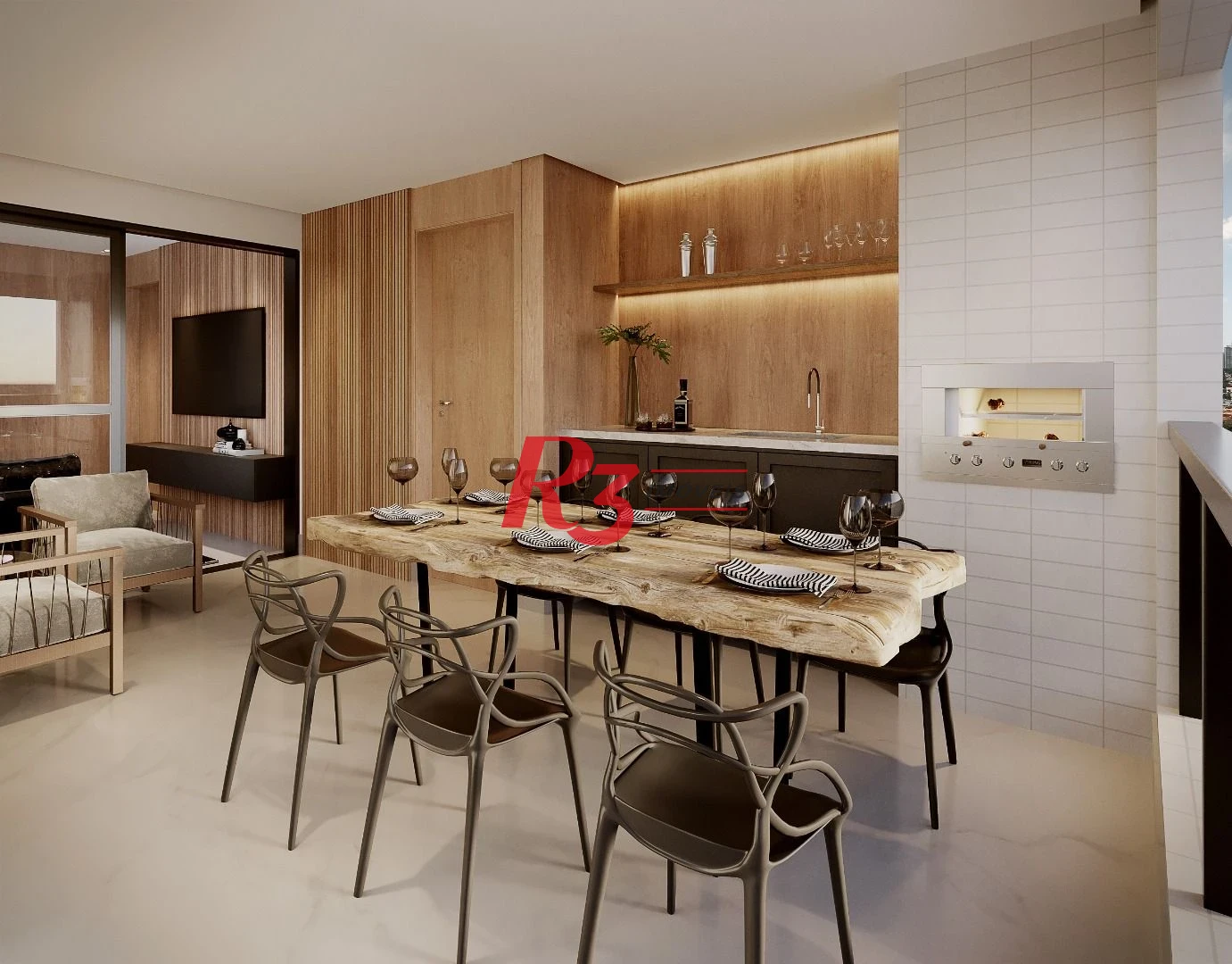 Apartamento com 4 suítes à venda, por R$ 3.890.000 - Ponta da Praia - Santos/SP
