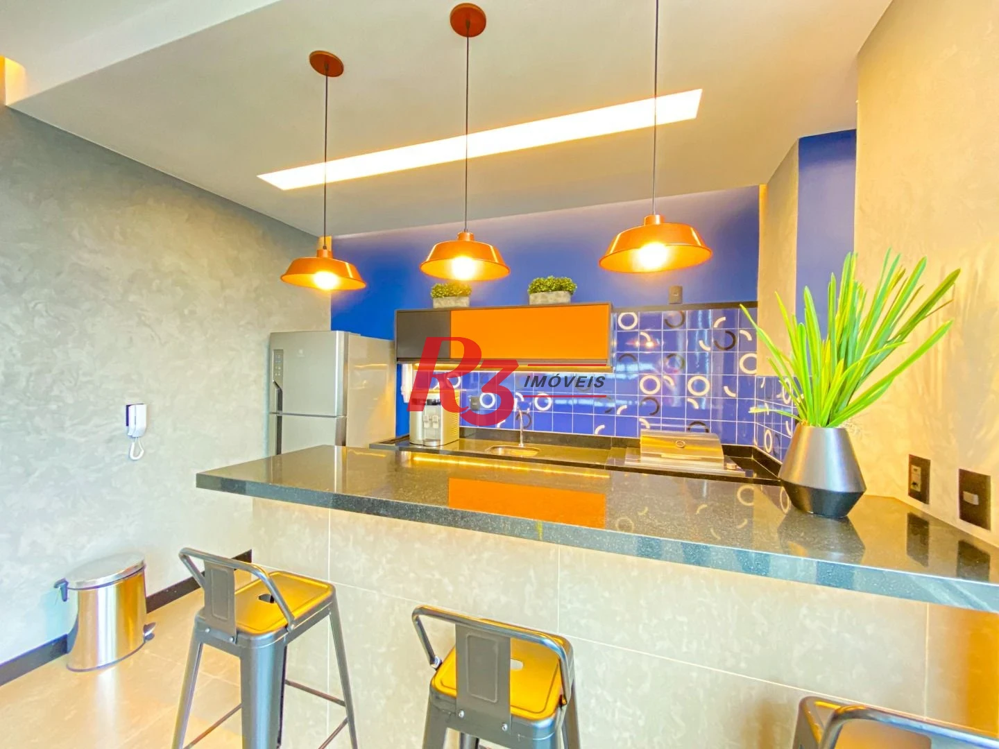 Apartamento com 1 dormitório para alugar, 54 m² por R$ 6.500,02/mês - Boqueirão - Santos/SP