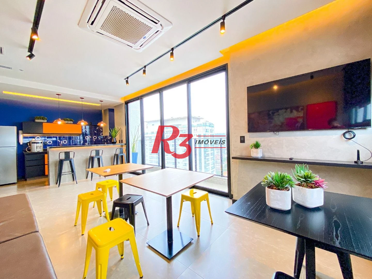 Apartamento com 1 dormitório para alugar, 54 m² por R$ 6.500,02/mês - Boqueirão - Santos/SP