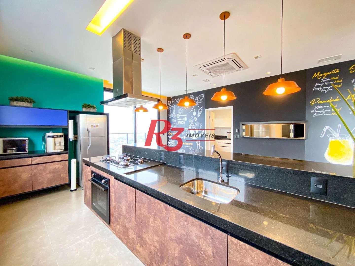 Apartamento com 1 dormitório para alugar, 54 m² por R$ 6.500,02/mês - Boqueirão - Santos/SP
