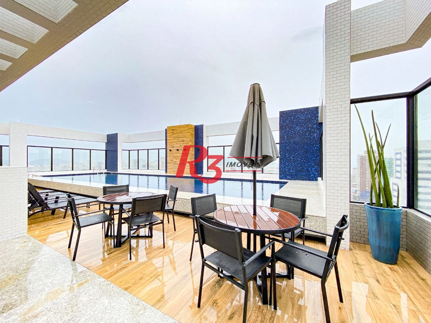 Apartamento com 1 dormitório para alugar, 54 m² por R$ 6.500,02/mês - Boqueirão - Santos/SP