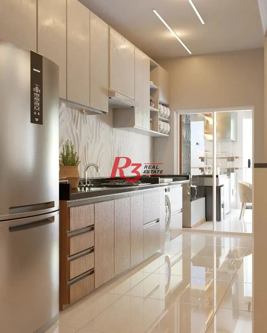 Apartamento com 2 dormitórios à venda, 83 m² por R$ 1.500.000,00 - Embaré - Santos/SP
