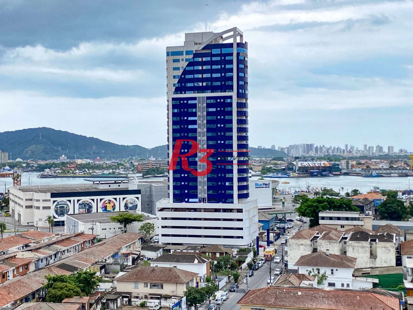 Apartamento com 1 dormitório para alugar, 55 m² por R$ 3.800,00/mês - Ponta da Praia - Santos/SP