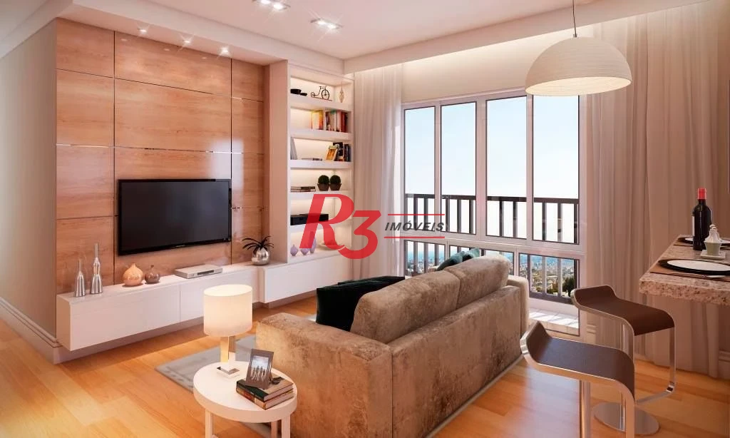 Apartamento com 2 dormitórios para alugar, 67 m² por R$ 4.000,00/mês - Encruzilhada - Santos/SP