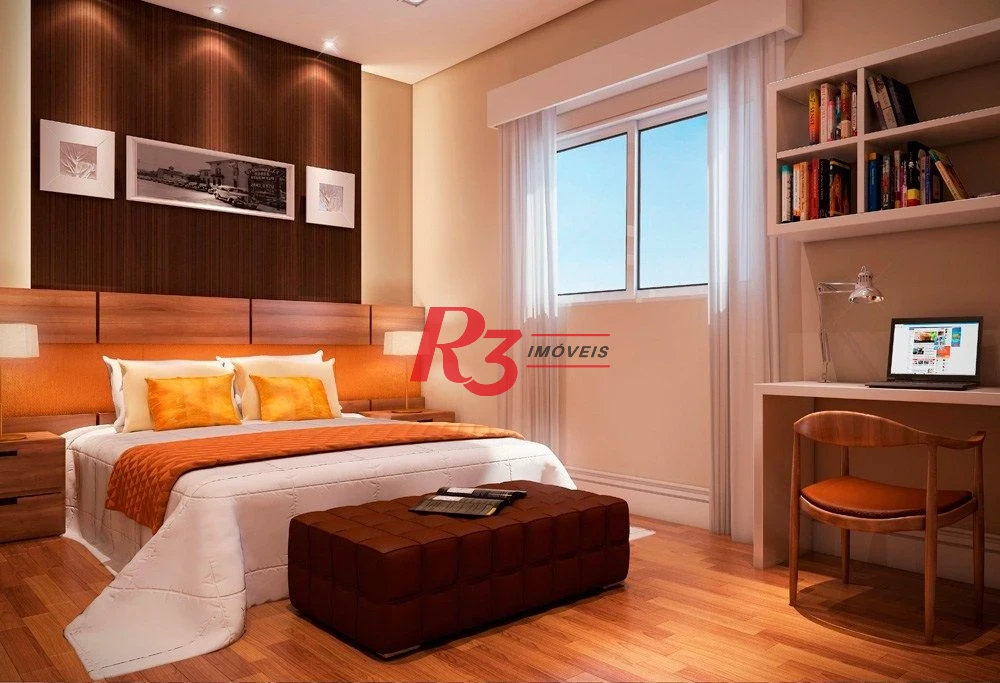 Apartamento com 2 dormitórios para alugar, 67 m² por R$ 4.000,00/mês - Encruzilhada - Santos/SP