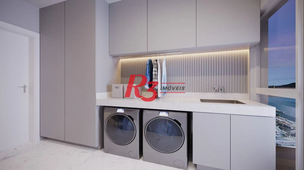 Apartamento com 3 suítes frente para o mar à venda, 218 m² por R$ 5.700.000 - Ponta da Praia - Santos/SP
