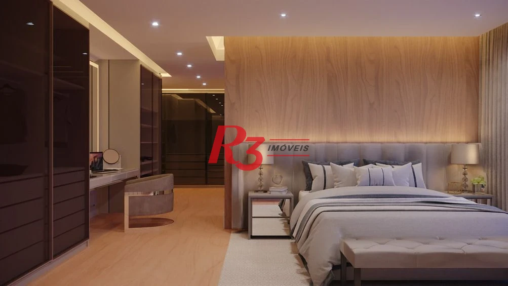 Apartamento com 3 suítes frente para o mar à venda, 218 m² por R$ 5.700.000 - Ponta da Praia - Santos/SP