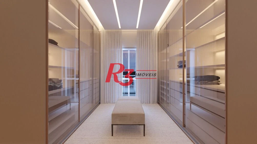 Apartamento com 3 suítes frente para o mar à venda, 218 m² por R$ 5.700.000 - Ponta da Praia - Santos/SP