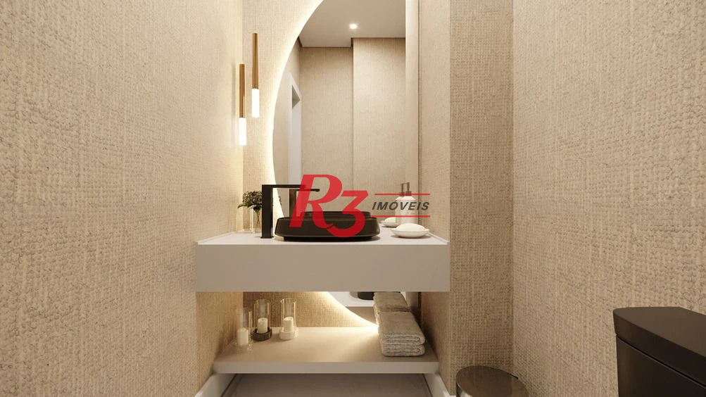 Apartamento com 3 suítes frente para o mar à venda, 218 m² por R$ 5.700.000 - Ponta da Praia - Santos/SP