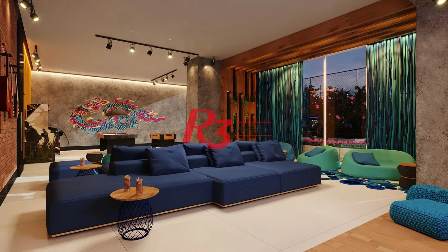 Apartamento com 3 suítes frente para o mar à venda, 218 m² por R$ 5.700.000 - Ponta da Praia - Santos/SP