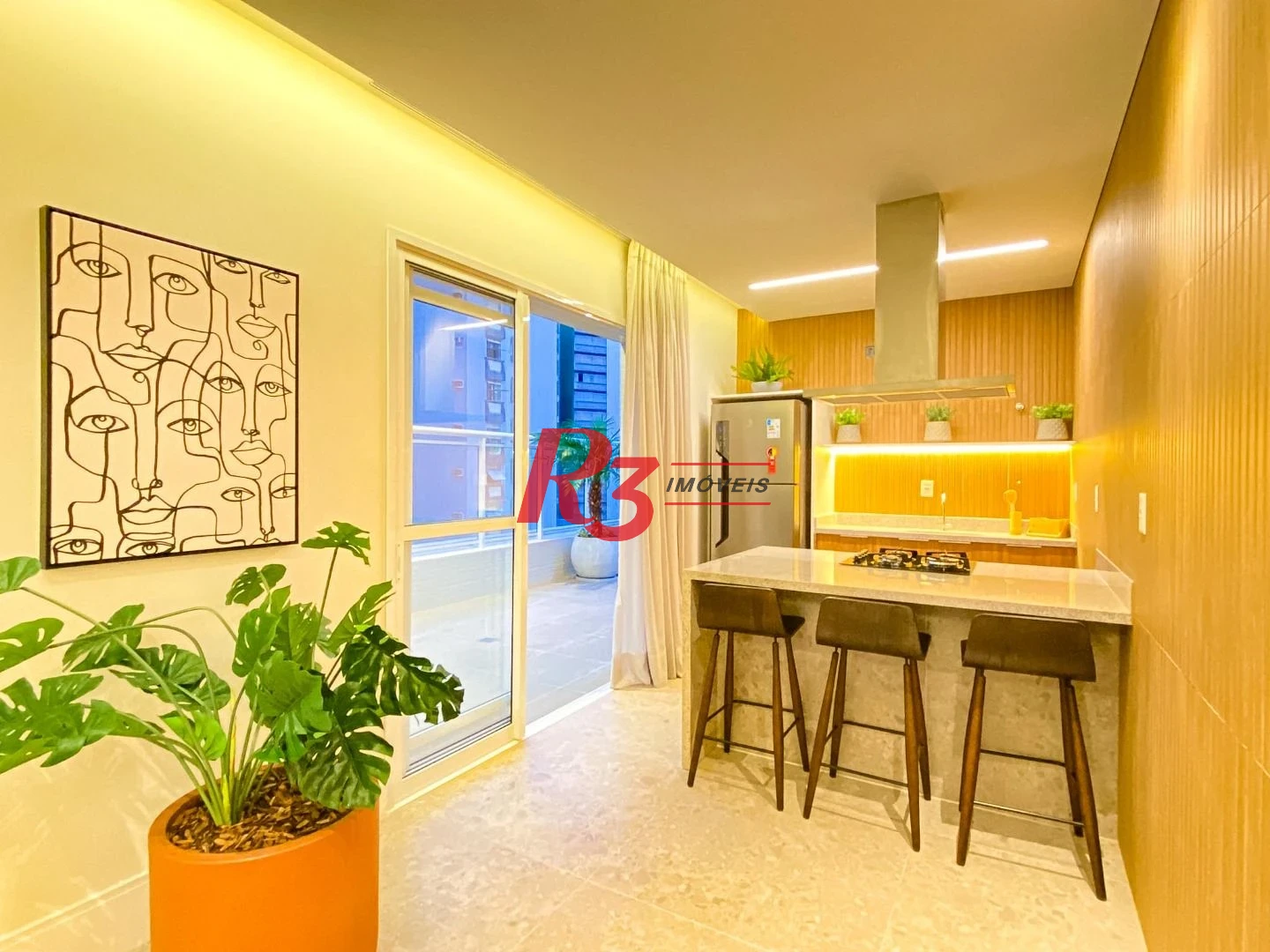 Apartamento com 2 dormitórios para alugar, 91 m² por R$ 8.000,00/mês - Boqueirão - Santos/SP
