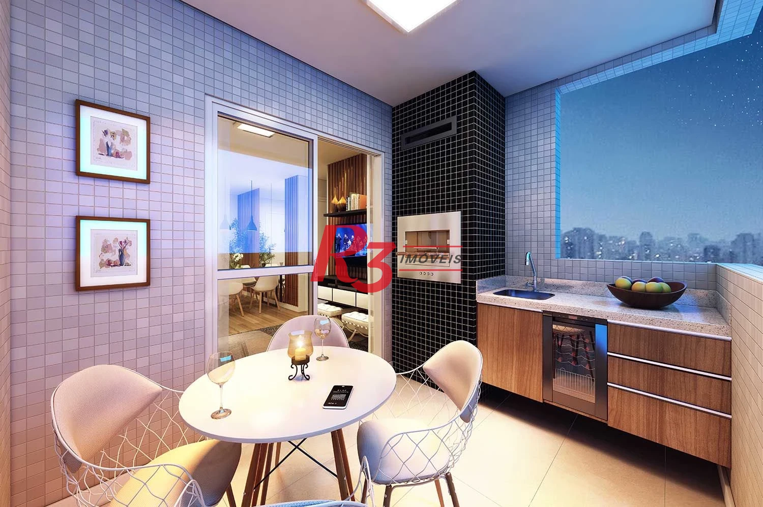 Apartamento com 2 dormitórios para alugar, 66 m² por R$ 6.009,86/mês - Boqueirão - Santos/SP
