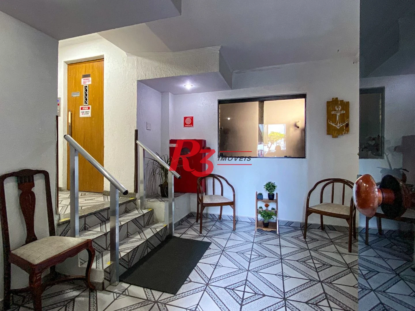 Kitnet com 1 dormitório para alugar, 39 m² por R$ 3.000,00/mês - Gonzaga - Santos/SP