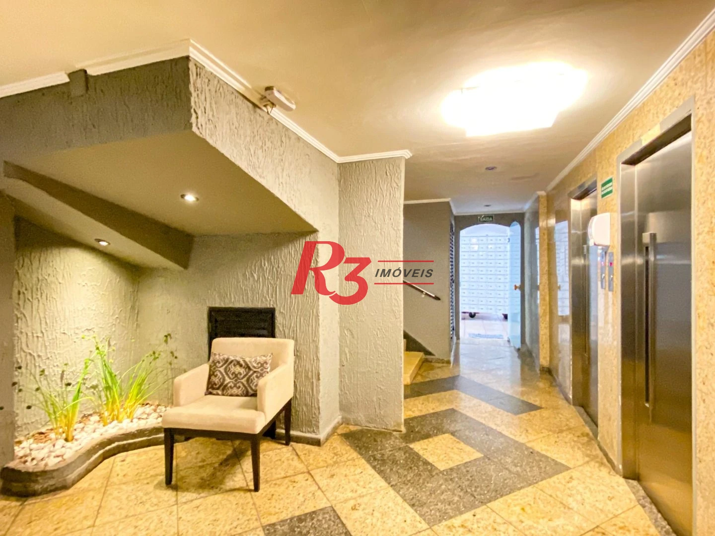 Apartamento com 1 dormitório para alugar, 48 m² por R$ 3.000,00/mês - Boqueirão - Santos/SP