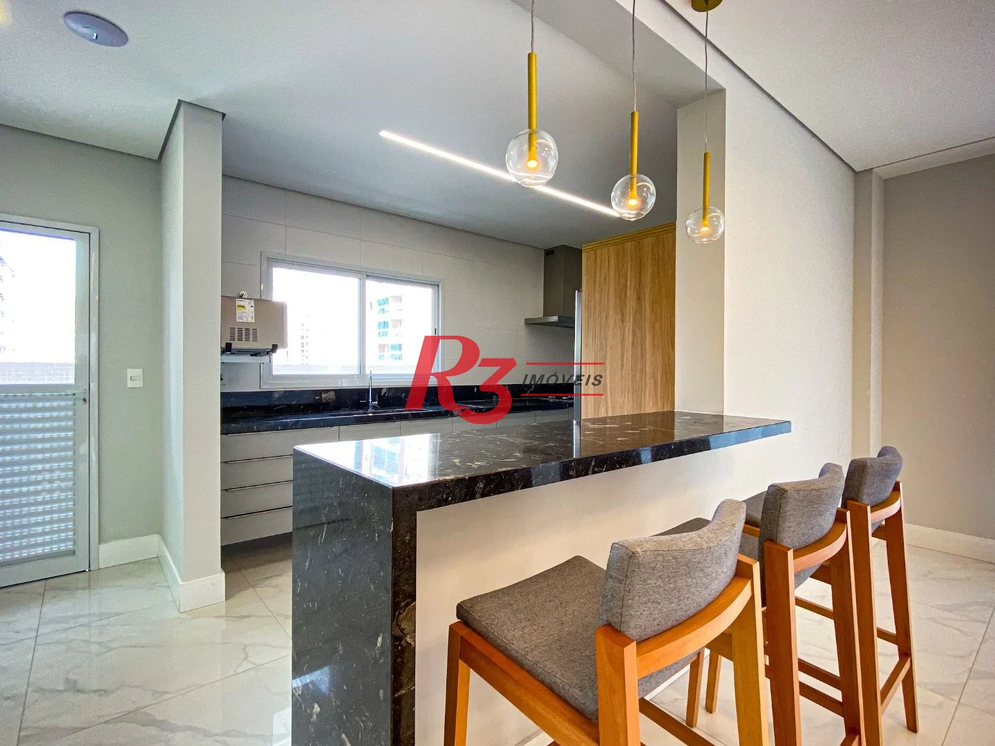 Apartamento Garden com 3 dormitórios à venda, 161 m² por R$ 3.200.000,00 - Boqueirão - Santos/SP