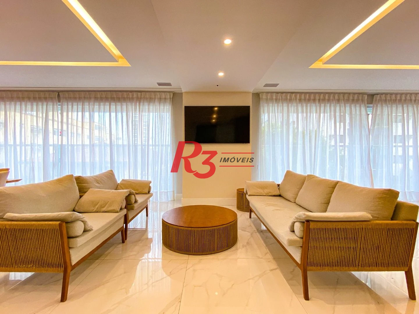 Apartamento Garden com 3 dormitórios à venda, 161 m² por R$ 3.200.000,00 - Boqueirão - Santos/SP
