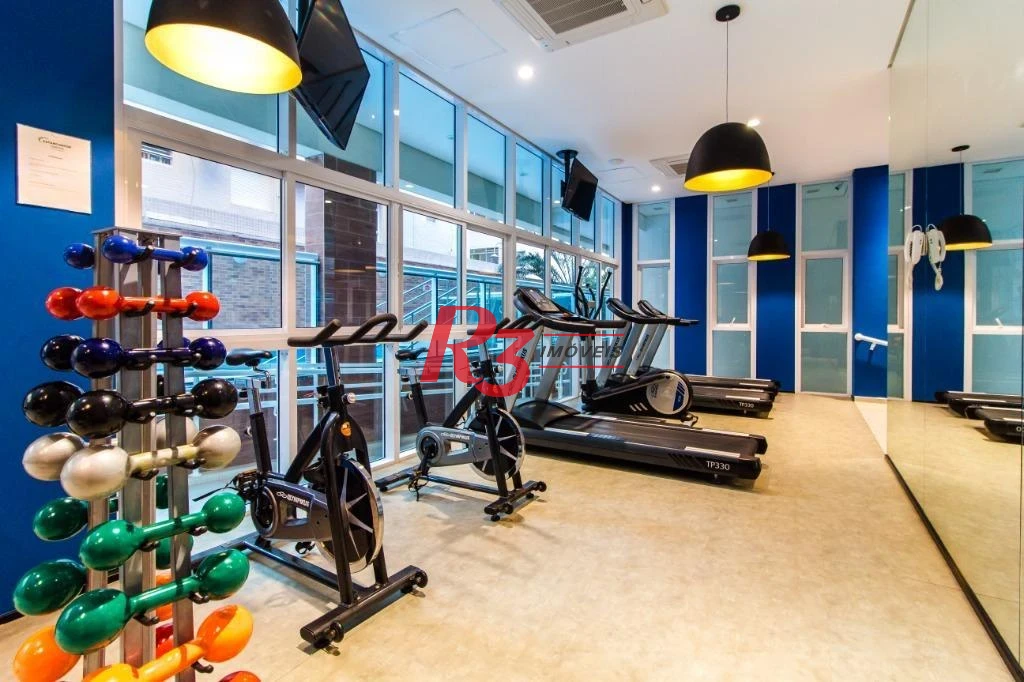 Flat com 1 dormitório para alugar, 45 m² por R$ 5.800,00/mês - José Menino - Santos/SP