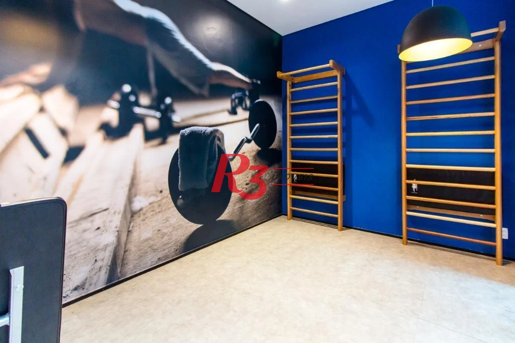 Flat com 1 dormitório para alugar, 45 m² por R$ 5.800,00/mês - José Menino - Santos/SP