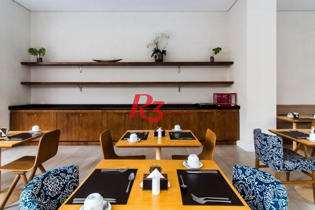 Flat com 1 dormitório para alugar, 45 m² por R$ 5.800,00/mês - José Menino - Santos/SP