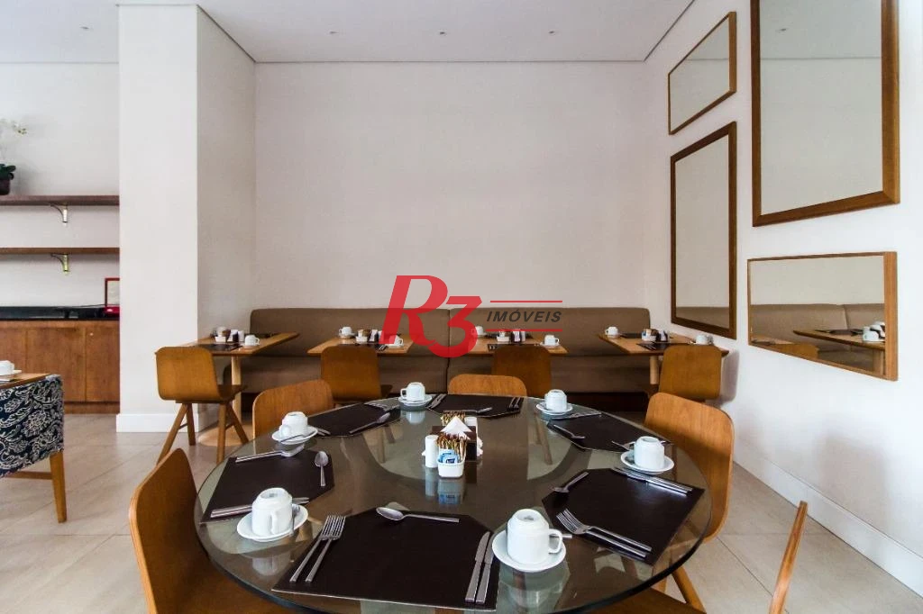 Flat com 1 dormitório para alugar, 45 m² por R$ 5.800,00/mês - José Menino - Santos/SP