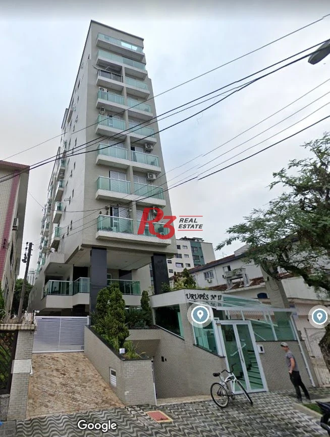 Apartamento com 2 dormitórios à venda, 75 m² por R$ 530.000,00 - Campo Grande - Santos/SP