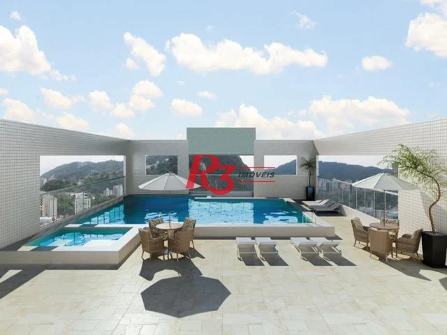 Apartamento com 1 dormitório à venda, 64 m² por R$ 549.000,00 - José Menino - Santos/SP